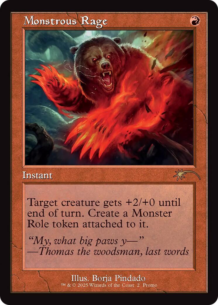 Monstrous Rage (Retro Frame) [Standard Showdown Promos] | Boutique FDB TCG