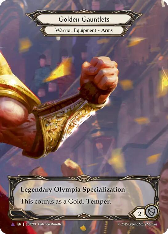 Golden Gauntlets (Marvel) [SUP249] (Super Slam)  Cold Foil | Boutique FDB TCG