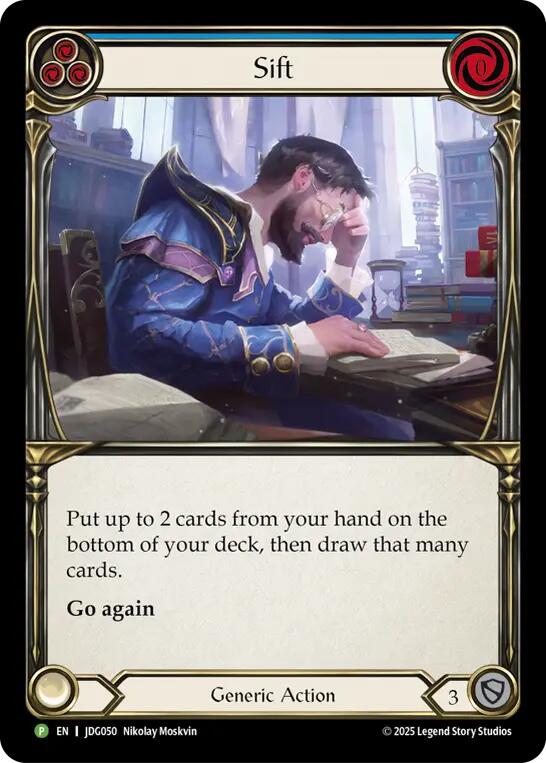 Sift (Blue) [JDG050] (Promo)  Cold Foil | Boutique FDB TCG