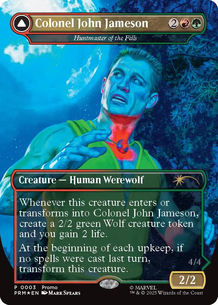Colonel John Jameson - Huntmaster of the Fells (Borderless) [Media Promos] | Boutique FDB TCG