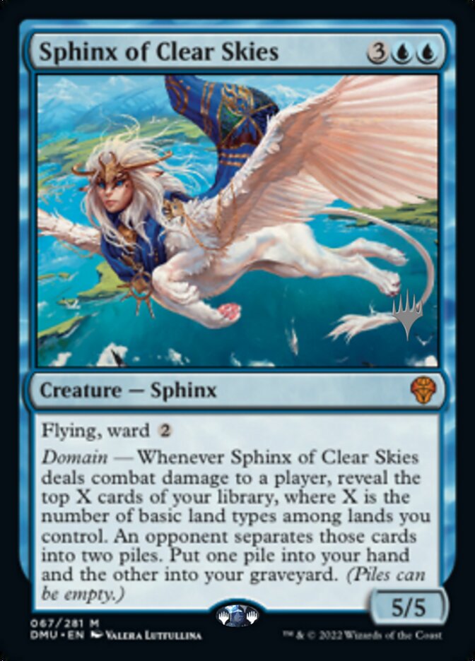 Sphinx of Clear Skies (Promo Pack) [Dominaria United Promos] | Boutique FDB TCG