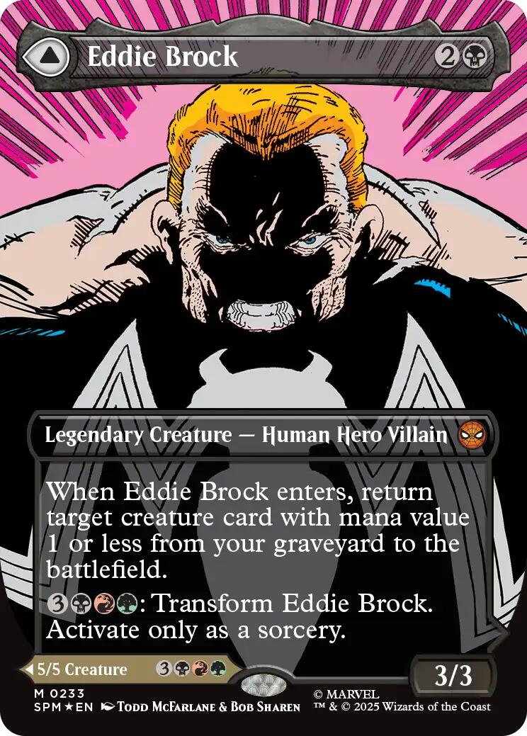 Eddie Brock (0233) (Borderless) [Marvel's Spider-Man] | Boutique FDB TCG