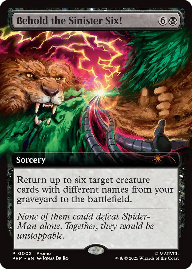 Behold the Sinister Six! [Marvel's Spider-Man Promos] | Boutique FDB TCG