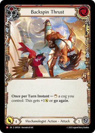Backspin Thrust [SUP254] (Super Slam) | Boutique FDB TCG