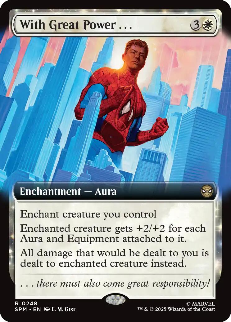 With Great Power... (Extended Art) [Marvel's Spider-Man] | Boutique FDB TCG