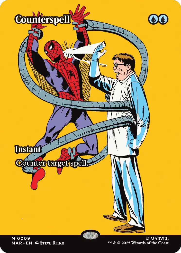 Counterspell (Borderless) [Marvel's Spider-Man: Eternal-Legal] | Boutique FDB TCG