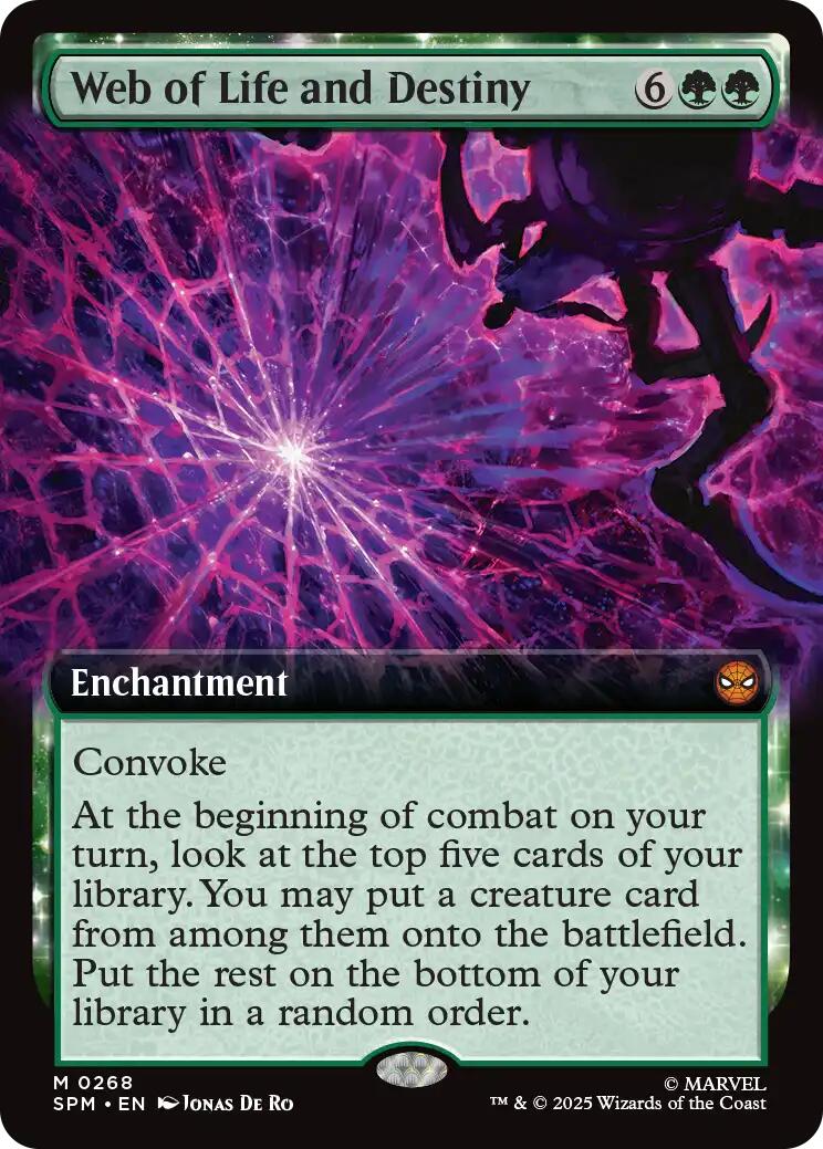 Web of Life and Destiny (Extended Art) [Marvel's Spider-Man] | Boutique FDB TCG