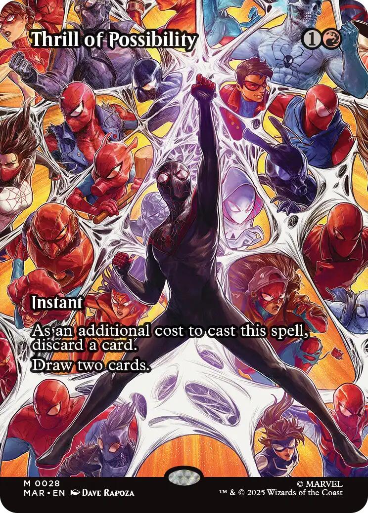 Thrill of Possibility (Borderless) [Marvel's Spider-Man: Eternal-Legal] | Boutique FDB TCG