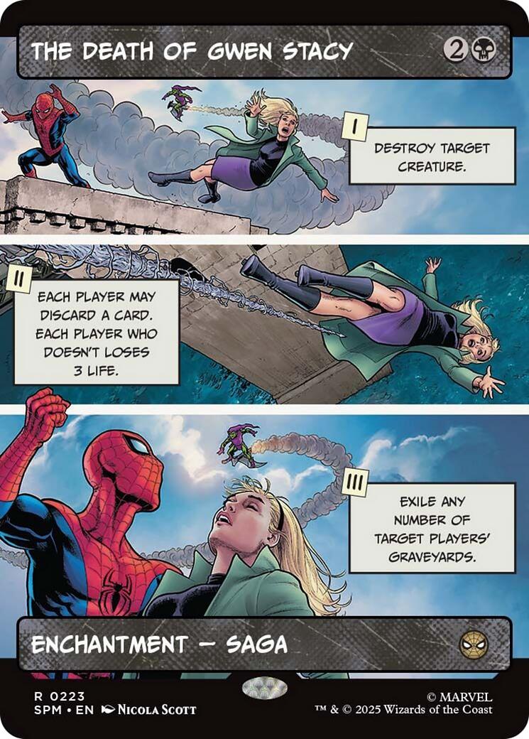 The Death of Gwen Stacy (Borderless) [Marvel's Spider-Man] | Boutique FDB TCG