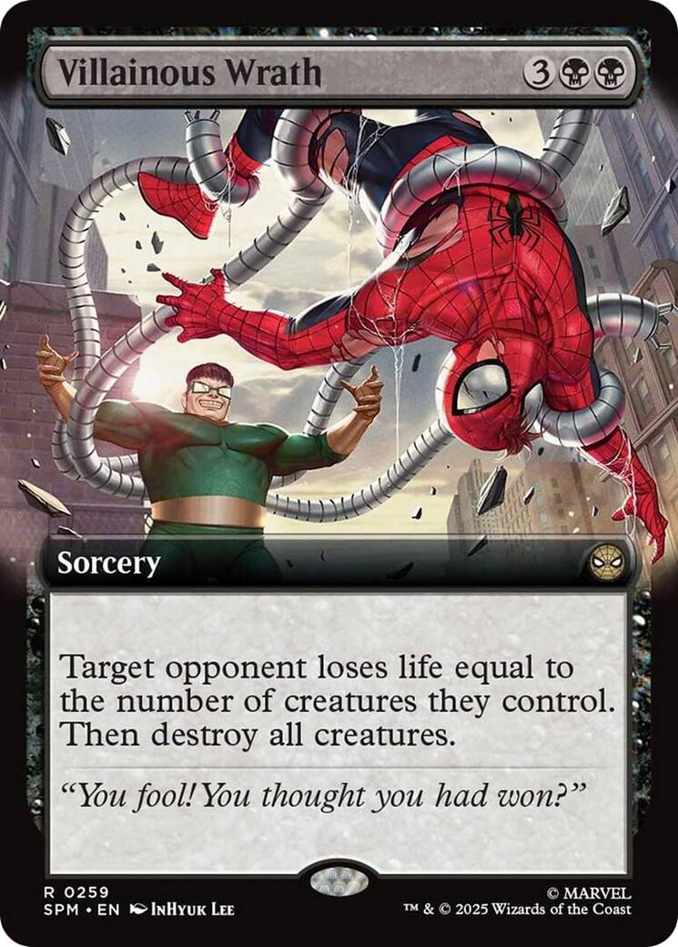Villainous Wrath (Extended Art) [Marvel's Spider-Man] | Boutique FDB TCG
