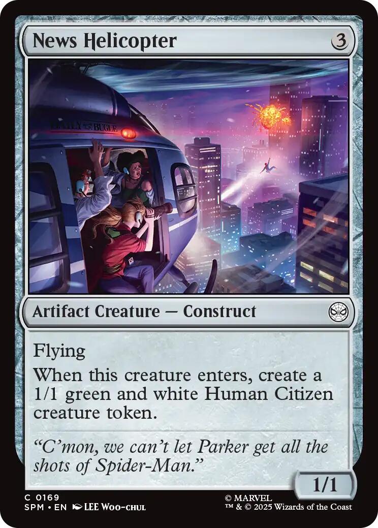 News Helicopter [Marvel's Spider-Man] | Boutique FDB TCG