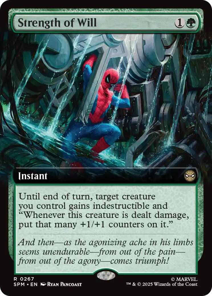 Strength of Will (Extended Art) [Marvel's Spider-Man] | Boutique FDB TCG