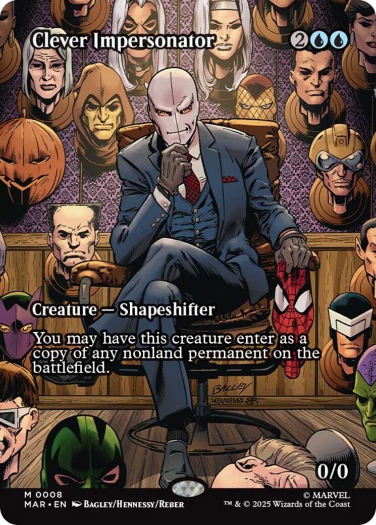 Clever Impersonator (Borderless) [Marvel's Spider-Man: Eternal-Legal] | Boutique FDB TCG