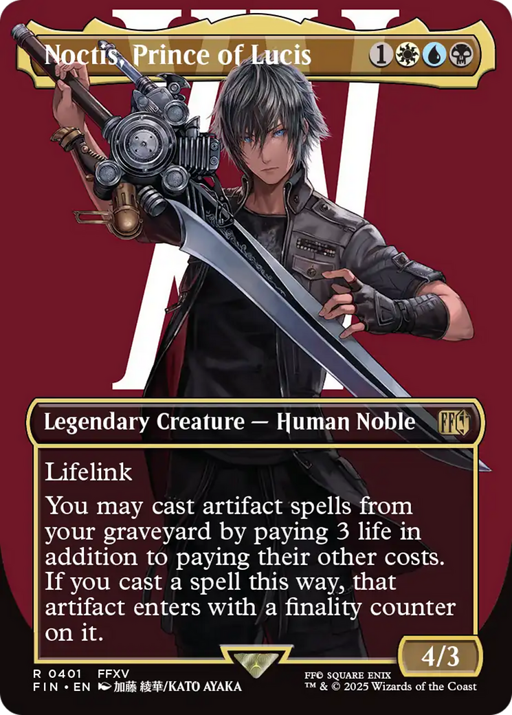 Noctis, Prince of Lucis (Borderless) [FINAL FANTASY] | Boutique FDB TCG