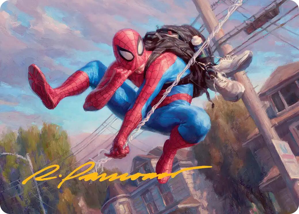 Spider-Man, Web-Slinger Art Card (Gold-Stamped Signature) [Marvel's Spider-Man Art Series] | Boutique FDB TCG