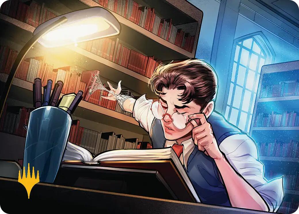 Peter Parker Art Card (33/54) (Gold-Stamped Planeswalker Symbol) [Marvel's Spider-Man Art Series] | Boutique FDB TCG