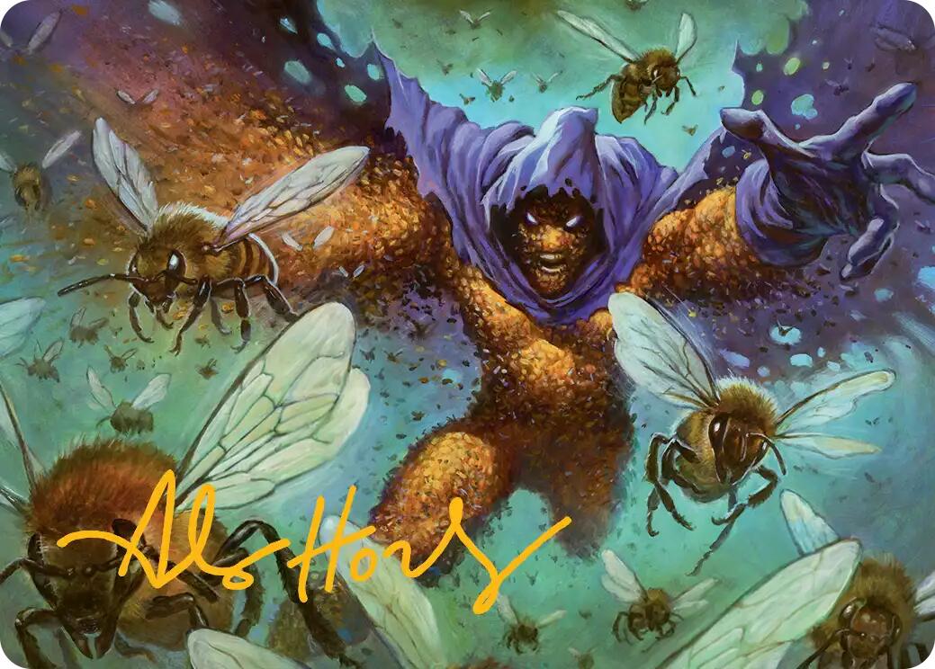 Swarm, Being of Bees Art Card (Gold-Stamped Signature) [Marvel's Spider-Man Art Series] | Boutique FDB TCG