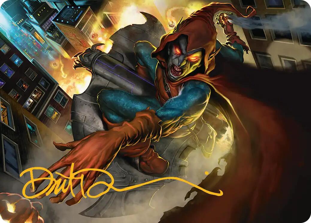 Hobgoblin, Mantled Marauder Art Card (Gold-Stamped Signature) [Marvel's Spider-Man Art Series] | Boutique FDB TCG