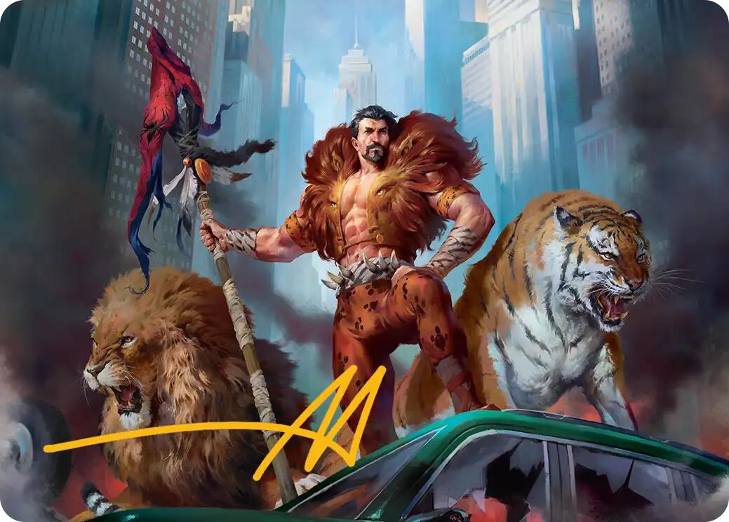 Kraven, Proud Predator Art Card (Gold-Stamped Signature) [Marvel's Spider-Man Art Series] | Boutique FDB TCG