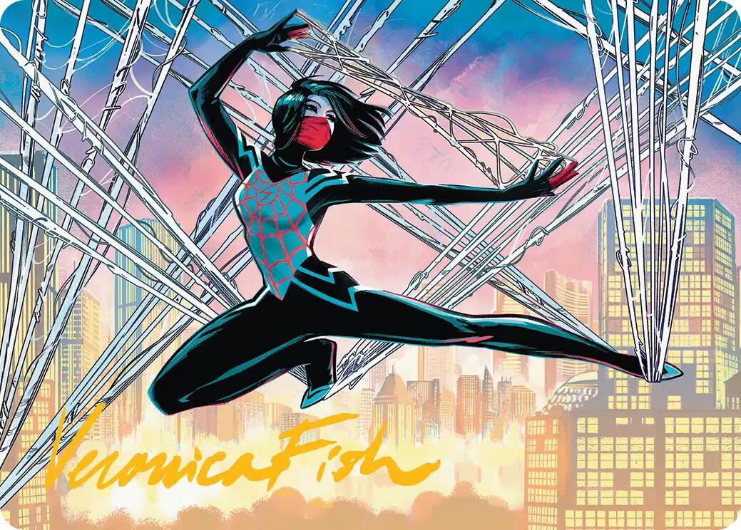 Silk, Web Weaver Art Card (39/54) (Gold-Stamped Signature) [Marvel's Spider-Man Art Series] | Boutique FDB TCG