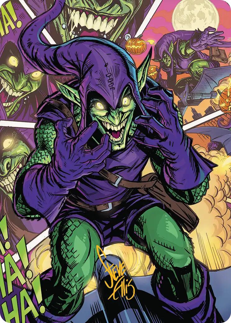 Green Goblin Art Card (49/54) (Gold-Stamped Signature) [Marvel's Spider-Man Art Series] | Boutique FDB TCG
