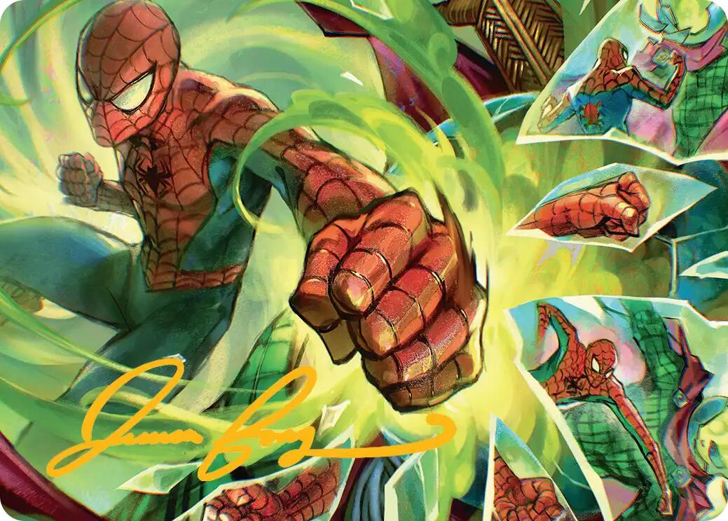 Kapow! Art Card (Gold-Stamped Signature) [Marvel's Spider-Man Art Series] | Boutique FDB TCG