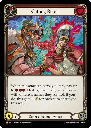 Cutting Retort [SUP215] (Super Slam) | Boutique FDB TCG