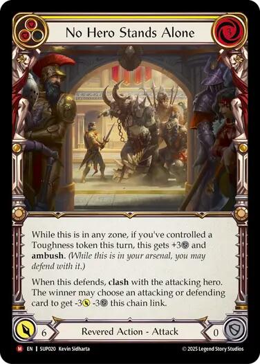 No Hero Stands Alone [SUP020] (Super Slam)  Rainbow Foil | Boutique FDB TCG