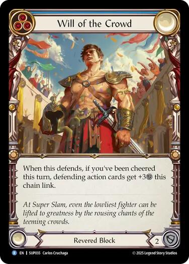 Will of the Crowd [SUP035] (Super Slam)  Rainbow Foil | Boutique FDB TCG