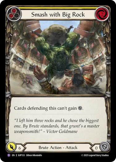 Smash with Big Rock [SUP133] (Super Slam) | Boutique FDB TCG