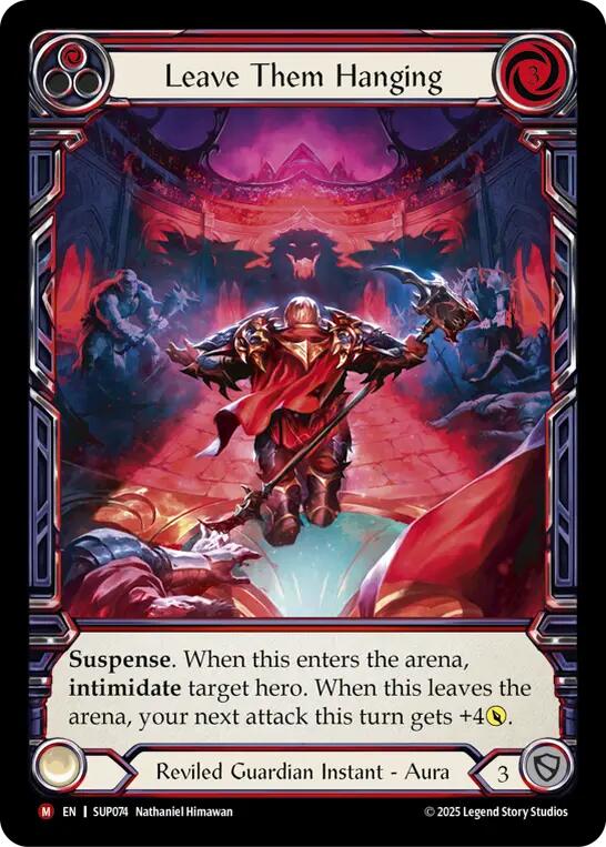 Leave Them Hanging (Extended Art) [SUP074] (Super Slam)  Cold Foil | Boutique FDB TCG