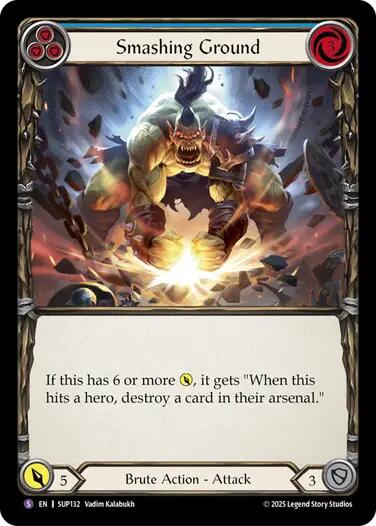 Smashing Ground [SUP132] (Super Slam)  Rainbow Foil | Boutique FDB TCG
