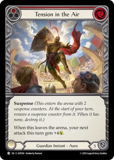 Tension in the Air (Red) [SUP204] (Super Slam)  Rainbow Foil | Boutique FDB TCG