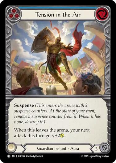 Tension in the Air (Blue) [SUP206] (Super Slam) | Boutique FDB TCG