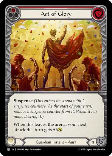 Act of Glory (Red) [SUP195] (Super Slam) | Boutique FDB TCG