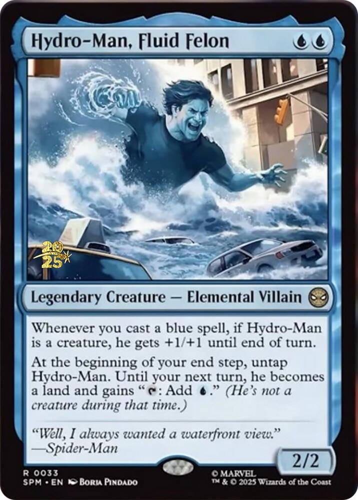 Hydro-Man, Fluid Felon [Marvel's Spider-Man Prerelease Promos] | Boutique FDB TCG