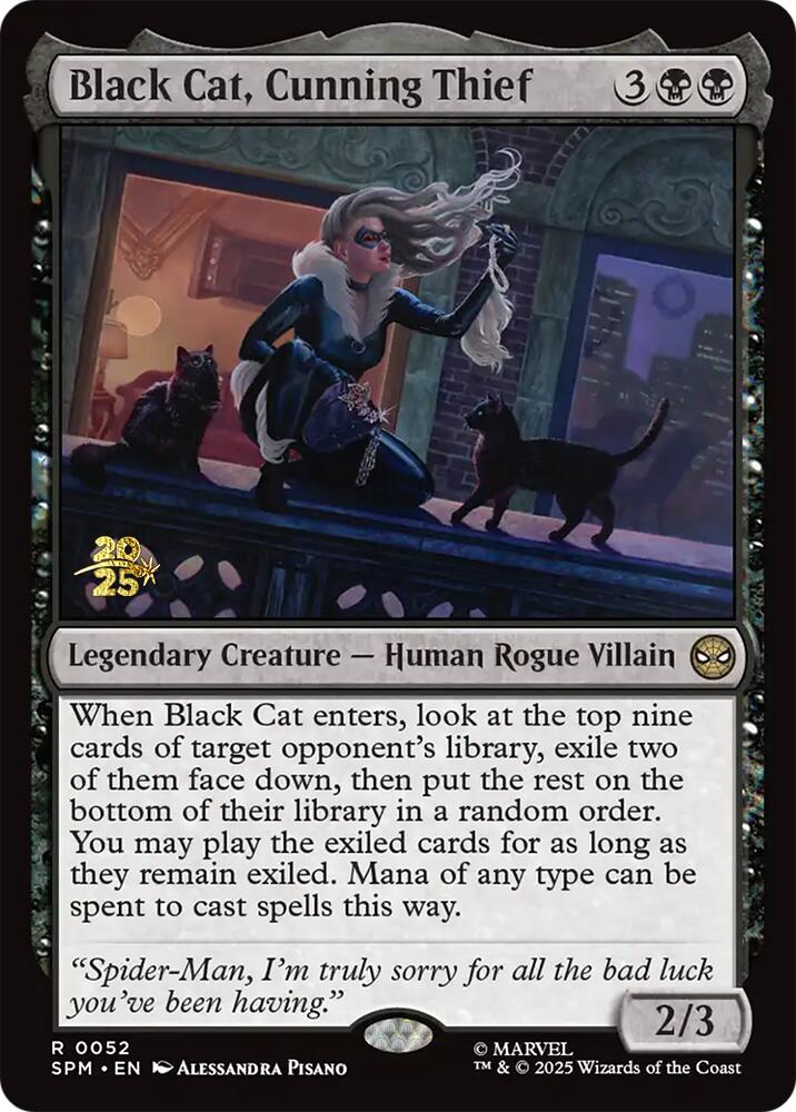 Black Cat, Cunning Thief [Marvel's Spider-Man Prerelease Promos] | Boutique FDB TCG