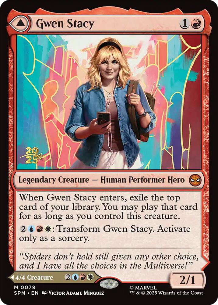 Gwen Stacy // Ghost-Spider [Marvel's Spider-Man Prerelease Promos] | Boutique FDB TCG