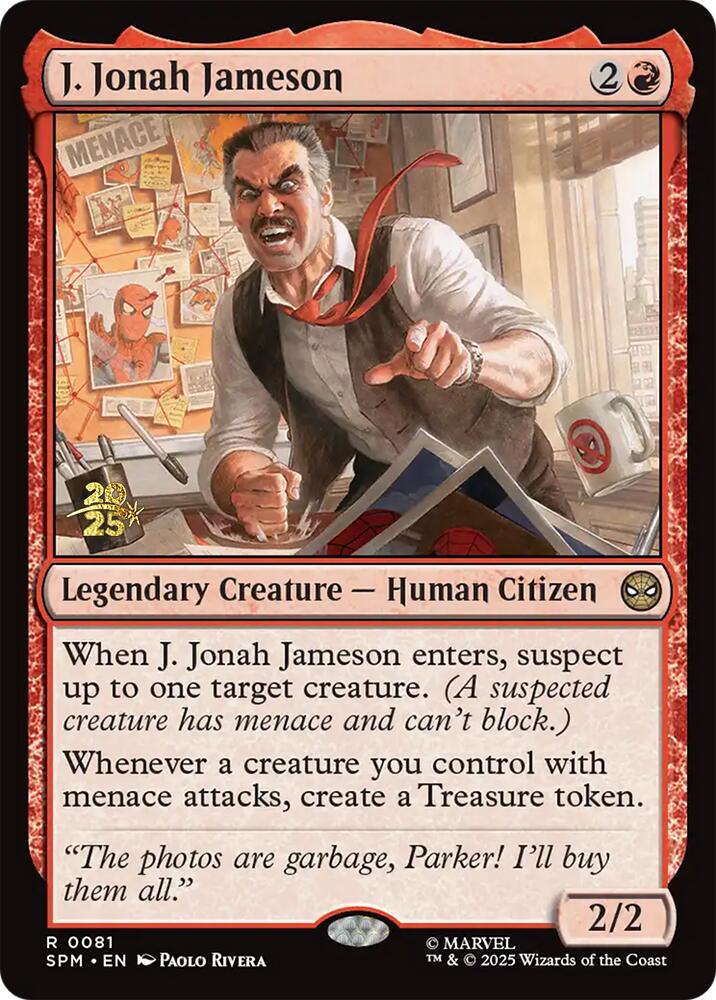 J. Jonah Jameson [Marvel's Spider-Man Prerelease Promos] | Boutique FDB TCG
