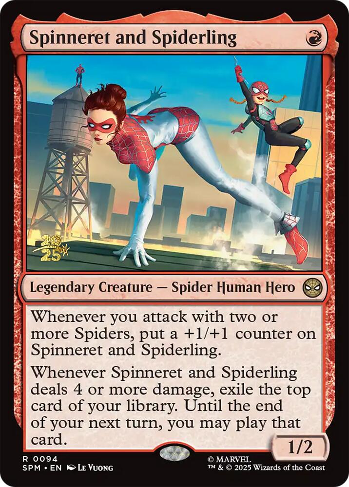 Spinneret and Spiderling [Marvel's Spider-Man Prerelease Promos] | Boutique FDB TCG