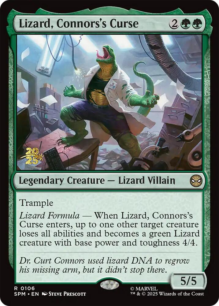 Lizard, Connors's Curse [Marvel's Spider-Man Prerelease Promos] | Boutique FDB TCG