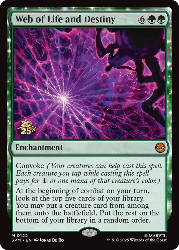 Web of Life and Destiny [Marvel's Spider-Man Prerelease Promos] | Boutique FDB TCG