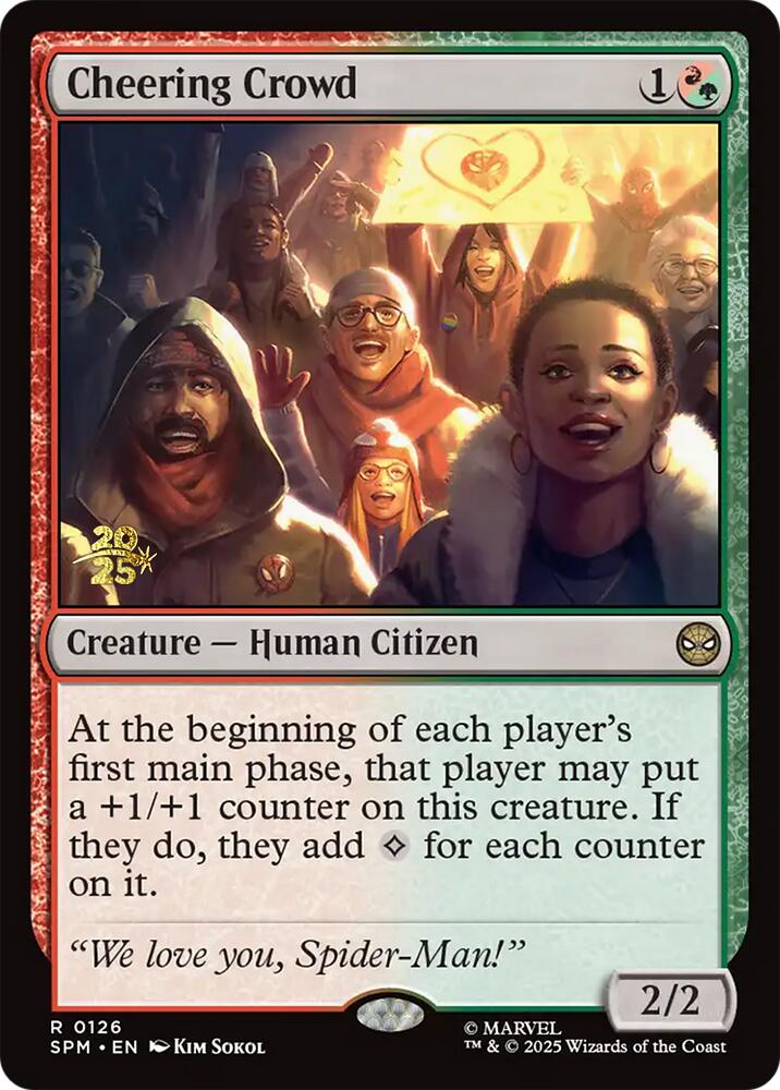 Cheering Crowd [Marvel's Spider-Man Prerelease Promos] | Boutique FDB TCG