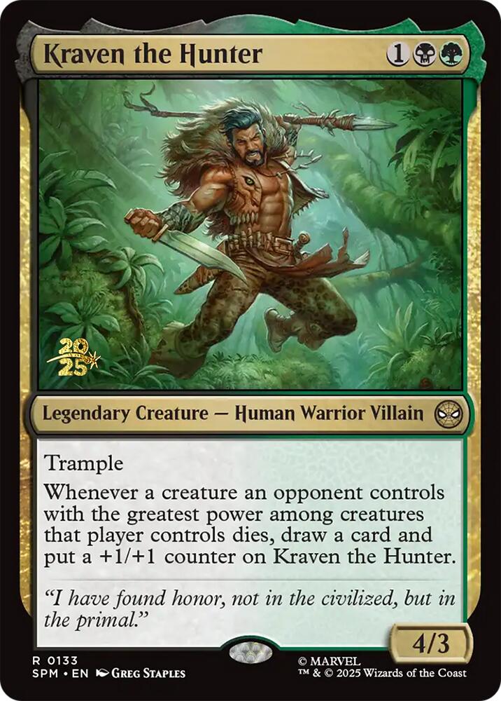 Kraven the Hunter [Marvel's Spider-Man Prerelease Promos] | Boutique FDB TCG