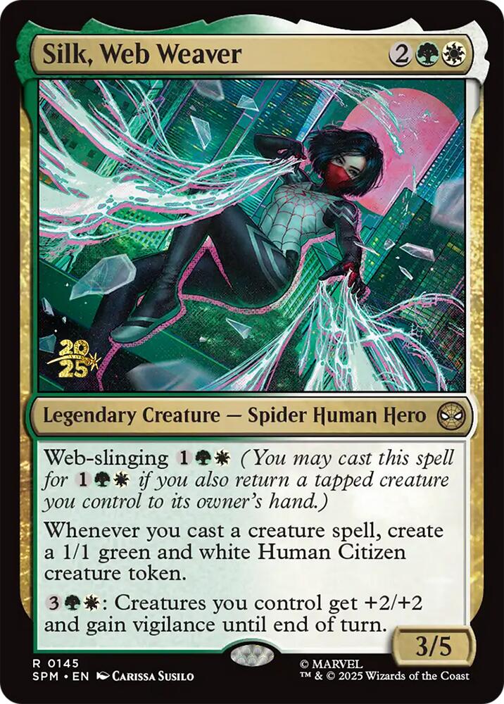 Silk, Web Weaver [Marvel's Spider-Man Prerelease Promos] | Boutique FDB TCG