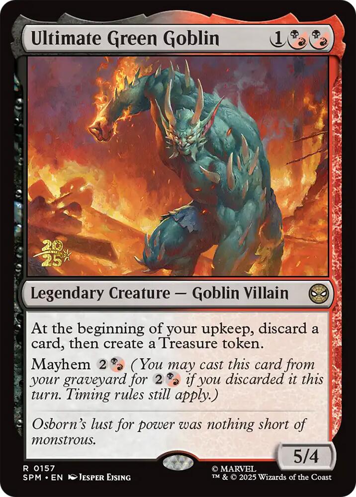 Ultimate Green Goblin [Marvel's Spider-Man Prerelease Promos] | Boutique FDB TCG