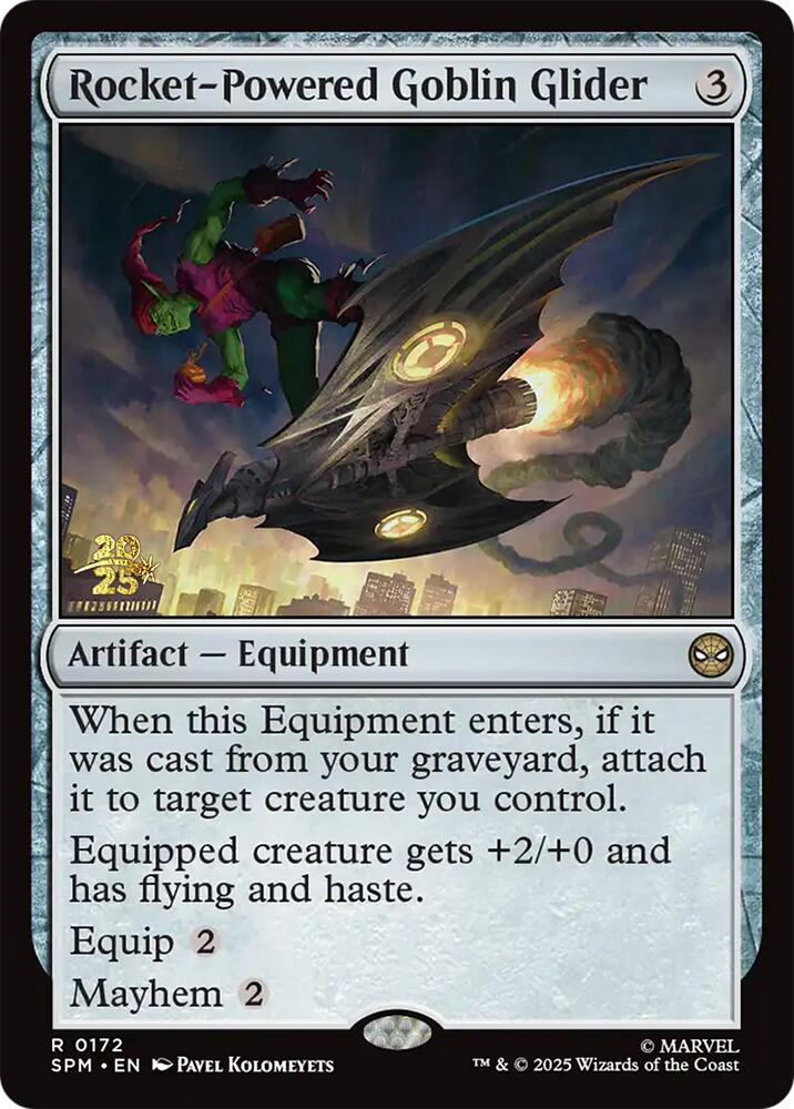 Rocket-Powered Goblin Glider [Marvel's Spider-Man Prerelease Promos] | Boutique FDB TCG