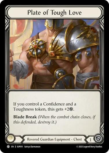Plate of Tough Love (Cold Foil) [SUP011] (Super Slam)  Cold Foil | Boutique FDB TCG