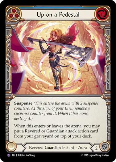 Up on a Pedestal [SUP014] (Super Slam)  Rainbow Foil | Boutique FDB TCG