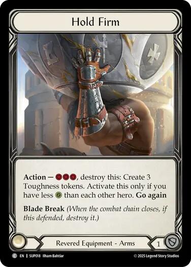 Hold Firm (Cold Foil) [SUP018] (Super Slam)  Cold Foil | Boutique FDB TCG